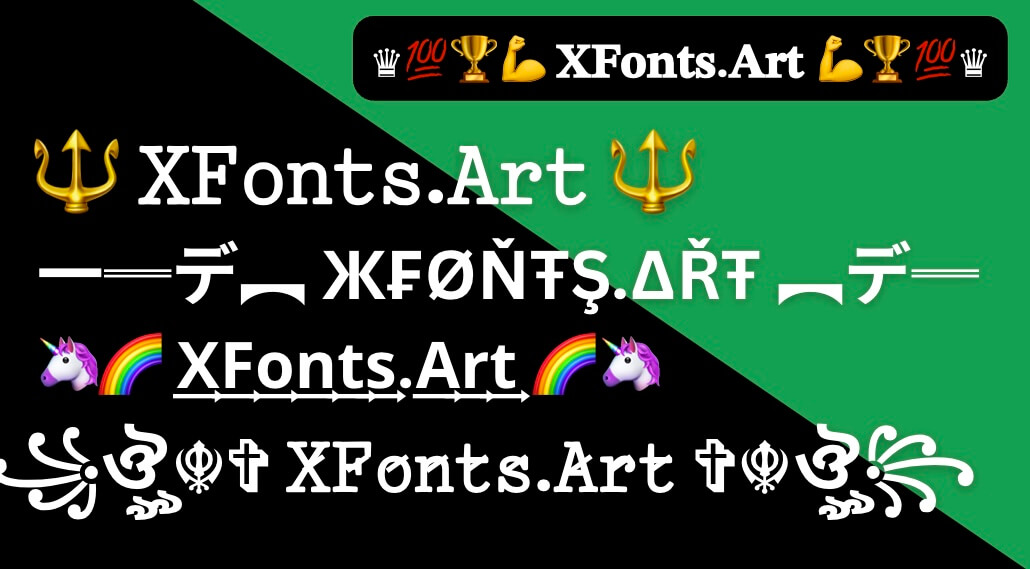 X Fonts Art